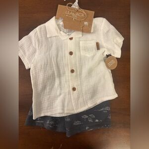 Kids White Button-Down Shirt